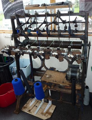 Machine used in the production of Harris Tweed, Isle of Lewis, Scotland