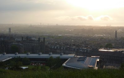 Sundown from Calton Hill, Edinburgh, Scotland