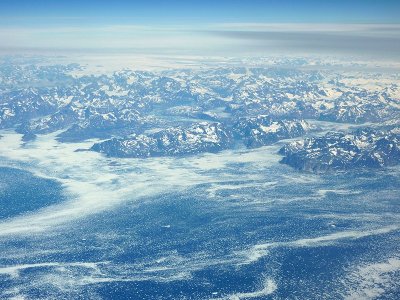 Southern Greenland from 35,000'