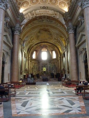 Santa Maria degli Angeli built inside the Baths of Diocletian, Rome