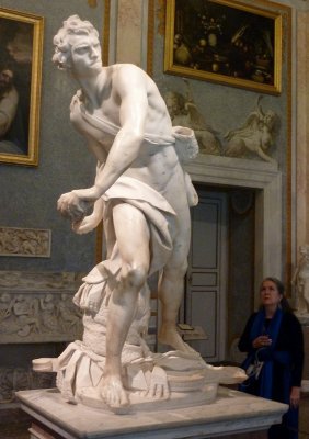 Bernini's David, Borghese Gallery, Rome