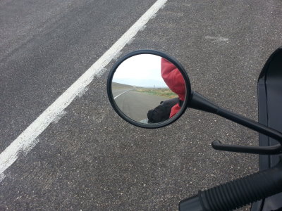 Hwy 50 - The Lonliest Road in my mirror