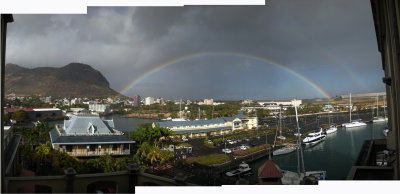 Double Rainbow in Port Louis Waterfront (7 Sept 2012)