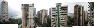 View from Cuffe Parade, Bombay (July 23, 2013)