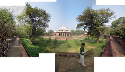 Rahil at Isa Khan Tomb (2 Mar 2014)