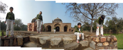 Rahil at Afsarwala Tomb and Mosque (2 March 2014)