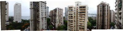 View from Cuffe Parade, Bombay (13 June 2015)