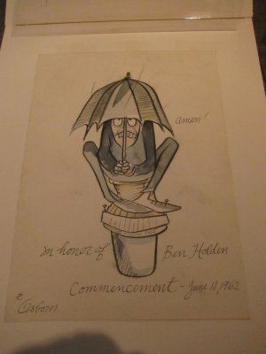 Original art pertaining to Yale commencement
