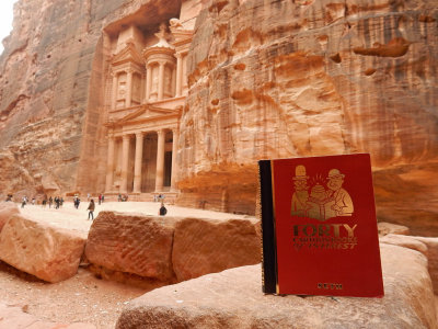 Forty Cartoon Books of Interest visits Petra