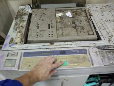 Copy machine at the Mumbai registrars office