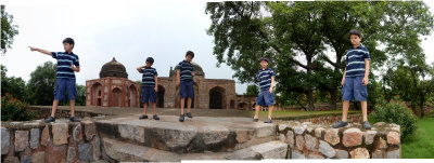 Rahil at Afsarwala Tomb and Mosque (July 2015)