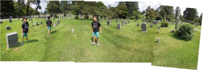 Rahil at Sleepy Hollow Cemetery (21 July 2014)