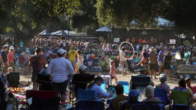 The Lions play to a busy audience