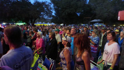 Steve Earle's audience as Live Oak 2015 winds down to a close