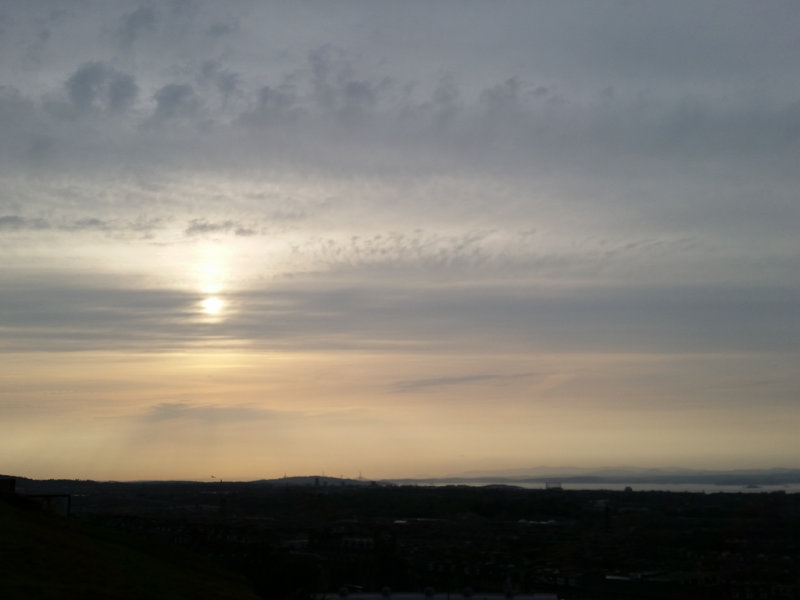 Calton Hill sunset
