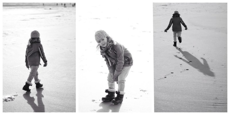 beach triptych