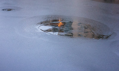 An eye in the ice