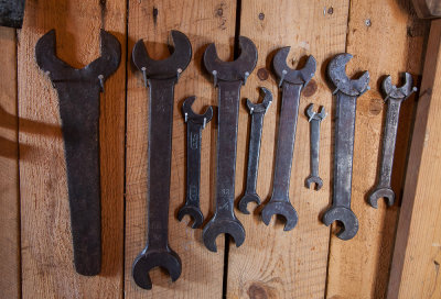 Spanners on the wall