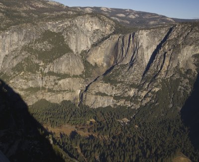 View towards Yosemite falls from Glacier Point