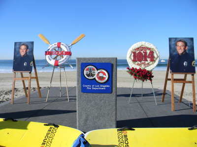 LACoFD LifeGuard Brian Kutil Memorial Ceremony