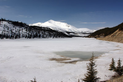 Muncho Lake, still frozen over