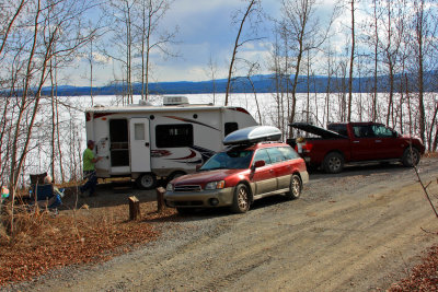 Great campsite at Teslin - no crowds in May