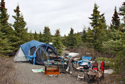The tent campers at Talkeetna, Denali
