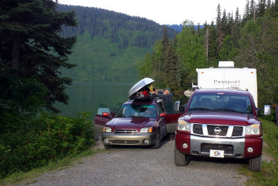 Lake Meziadin: Big bull trout, bigger mosquitoes