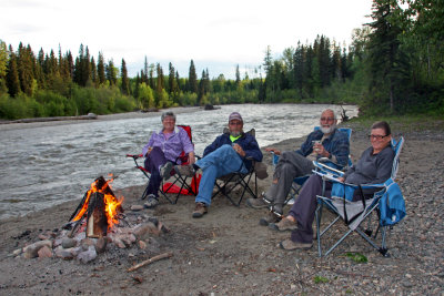 A free campground on a river