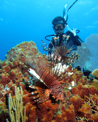 Brian with lionfish