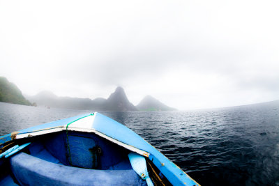 Boat to pitons
