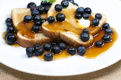 French toast Blueberries