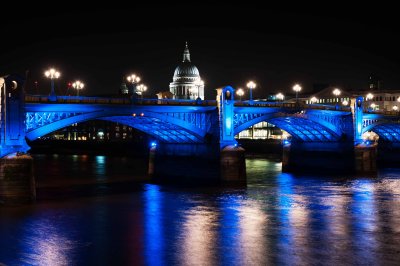 Southwark Bridge and St. Paul's Cathedral