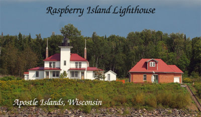Raspberry Island Lighthouse 2 buildings