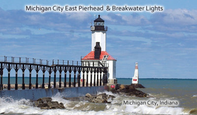 Michigan City East Pierhead &  Breakwater Lights wide