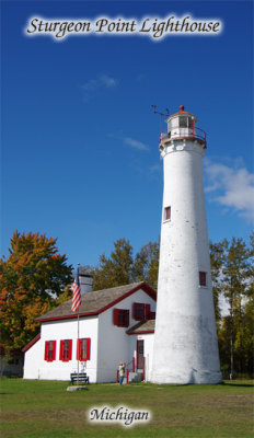 Sturgeon Point Lighthouse fall tall