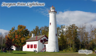 Sturgeon Point Lighthouse fall wide