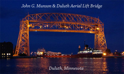 Duluth Ariel Lift Bridge & John G. Munson night