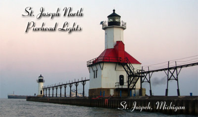 St. Joseph South Pierhead Lights summer