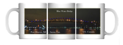 Bluewater Bridge night