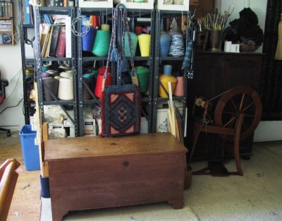 blanket chest and wheel