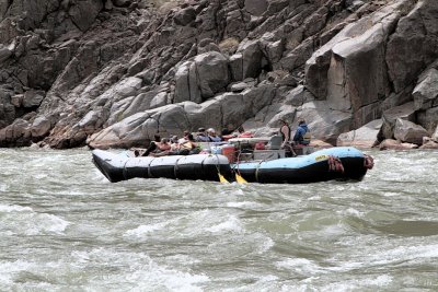 Rafting Down the Colorado inside the Grand Canyon