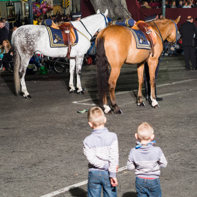 Good Friday / police horses, Alameda