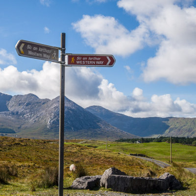 Waymark in the Inagh Valley