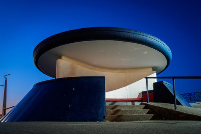 Shelter on Bray seafront