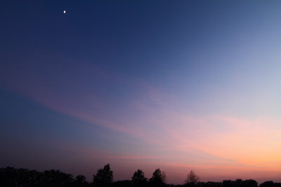 Moon in a Sunset Sky