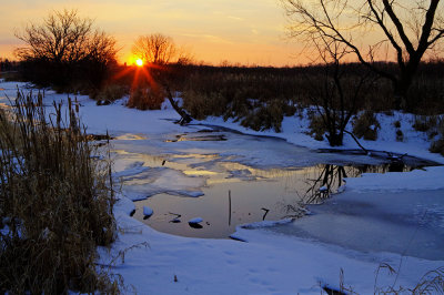Sunset on a Creek