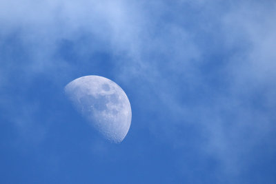 Clouds Joining the Moon