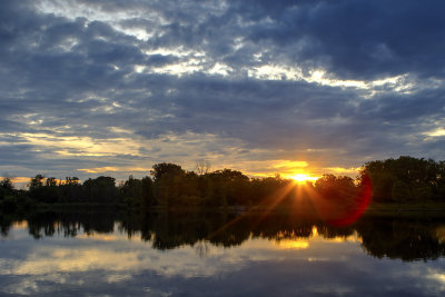 Quiet Sunset After a Stormy Day