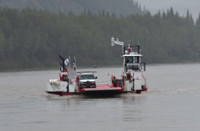 Yukon River Ferry - Dawson City, Yukon